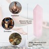 QINJIEJIE 6-7 cm Rose Quartz Stones Hexagonal Gemstones Healing Stones