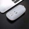 A2 Mouse Luz Led Inalambrico Recargable Color Blanco 2.4G Portatil