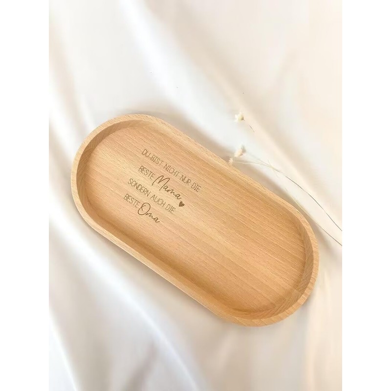 Beste Mama | Beste Oma | Holztablett mit Gravur Oma
