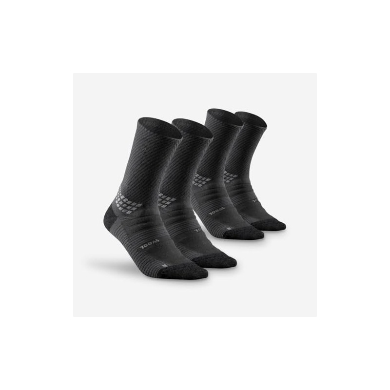 Quechua Decathlon Hike 900 High Hiking Socks Carbon Grey EU