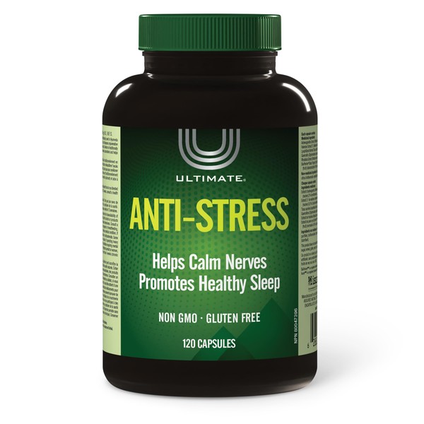 Ultimate Ultimate Anti-Stress 120 Capsules, Ashwagandha, Valerian, Adrenal Tissue, Quercetin