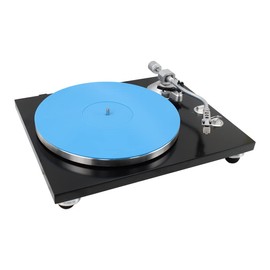 Acrylic Turntable Mat by Break Tradition - Premium Platter Slipmat for Vinyl Record Player - Reduces Noise and Sounds from Static and Improves Sound Quality - Blue