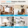 TAVZAKE Ceiling Fans with Lights, 42 inch Low Profile Ceiling