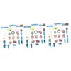 Operitacx 3 Sets Christmas Decor Key Chains Cartoon DIY Pendants