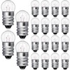Honoson 20 Pieces E10 Miniature Screw Light Bulbs Replacement E10