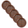 Vent Systems 4'' Inch - Pack of 5 - Brown