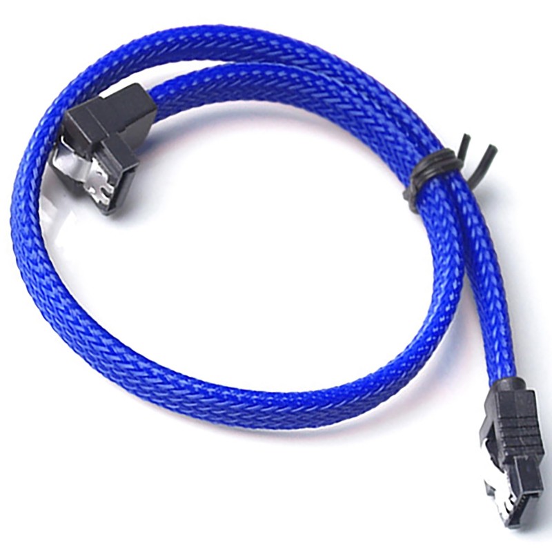 tunghey 4Pack Right Angle SATA III Cable, 6Gbps Straight HDD