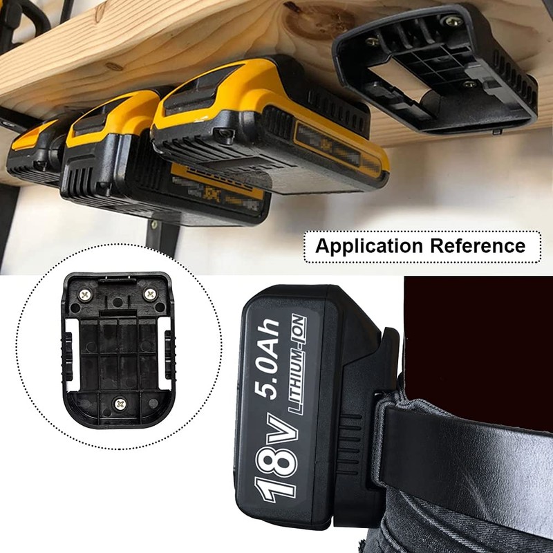 QINIZX 5 Packs Battery Wall Mount Storage Shelf Rack, Battery