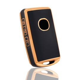 OFF WE GO Car Key Case Key Case Cover Key Box for Mazda 3 CX-30 CX30 2019-2024, CX-5 CX5 CX-8 CX8 2020-2024 Key Cover Key Protection Case Key Case, Black Gold