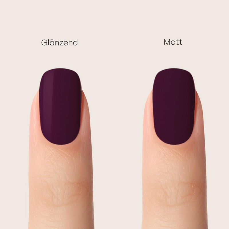 Emmi Nail Quickie Bordeaux 3-in-1 (Bordeaux Red, L022), LED UV