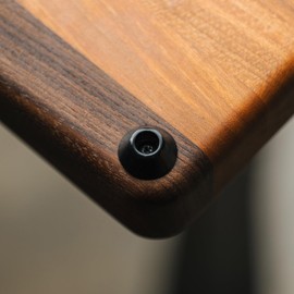 WALRUS OIL - Cutting Board Feet, Rubber Bumper Protectors with Stainless Screws (Black, 1/2") 8-Pack