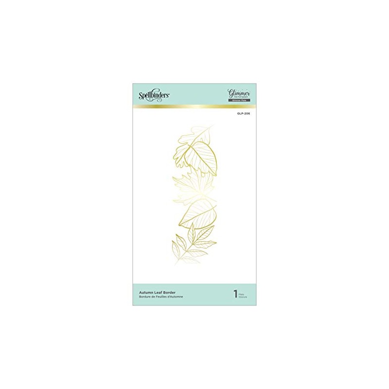 Spellbinders Glimmer Hot Foil Plate-Autumn Leaf Border