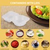 CJT Double Compartment Condiment Containers with Lids, New Disposable 2