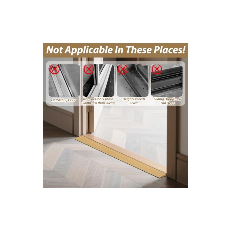 Threshold Ramp 100 x 10 x 2.5 cm, Non-Slip Surface,
