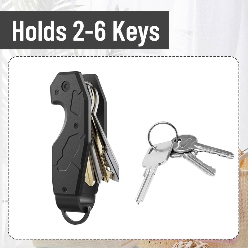 Hebterrka Compact Key Organiser with Integrated Tools - Holds 1