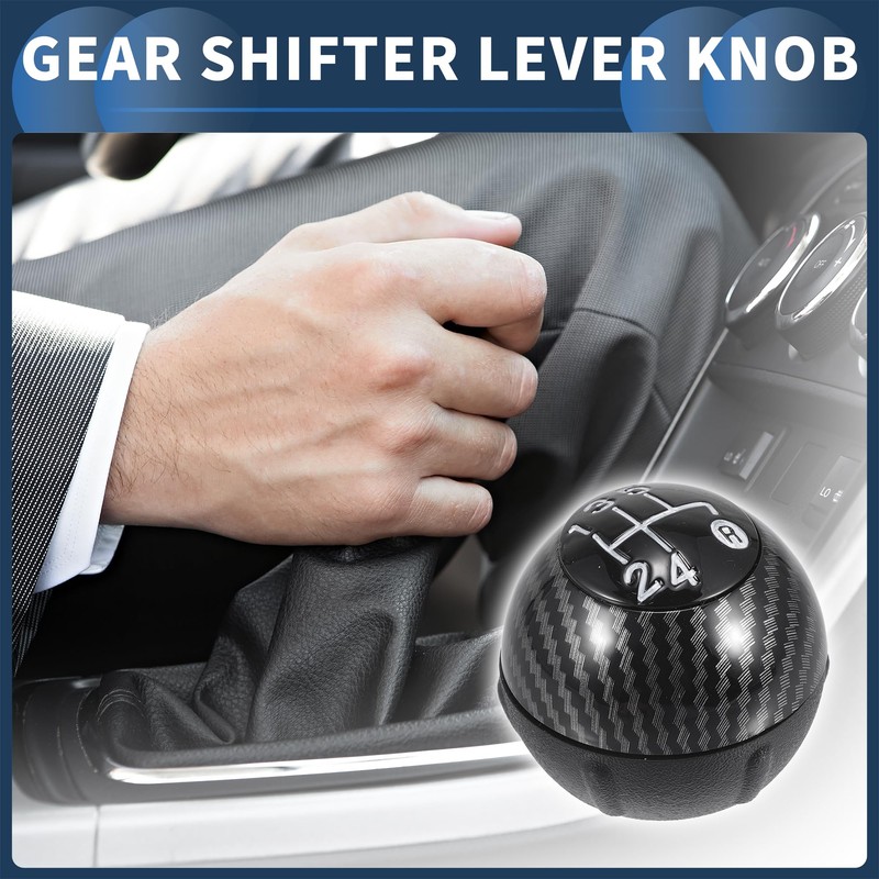 INFINAUTO 5 Speed Gear Shift Knob for Fiat 500 500C