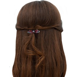 Set of 8 JCGY Metal Barrettes 2 Designs: Short/Wide Butterfly and RibbonBow Barrettes 0552/0646mJetFuCry