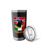 Italy 2026 Bobsled Norway and Italy Flag Winter Sports Stainless