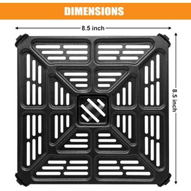 GCQFZ Air Fryer Oven Tray Replacement for Cuisinart AIR-200 6QT Air Fryer oven, Stainless Steel Pan Air Fryer Tray Replacement Air Fryer oven Accessories