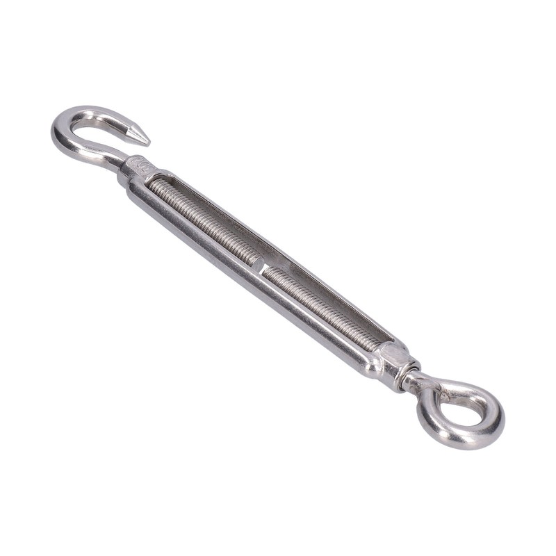 5Pcs Turnbuckle Hook and Eye Wire Rope Tension 304 Stainless