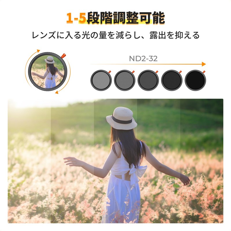 K&F Concept 77mm ND2-32 & CPL & 1/4 Black Mist
