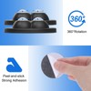uxcell 4 Pcs Self Adhesive Caster Wheels, 360 Degree Rotation