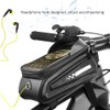 PVC Black Hard Shell Waterproof Performance Touching Screen Bike Bag
