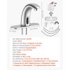 VEVOR Touchless Bathroom Sink Faucet Automatic Motion Sensor 9/16 Brushed