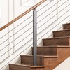 Deck Man 2 Pack Cable Railing Post Stainless Steel Adjustable