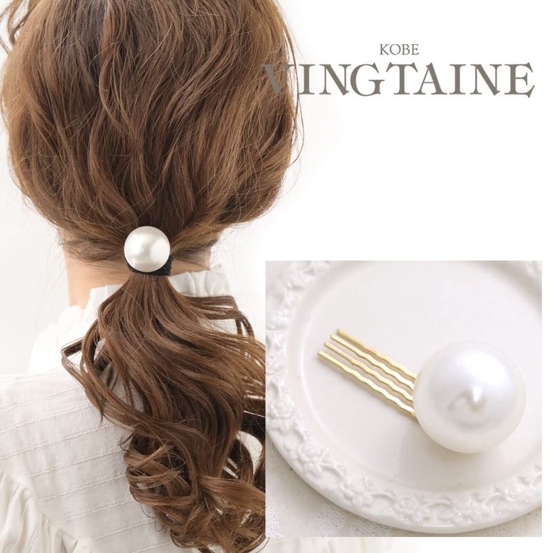 VingTAINE H7503 Single Grain Pearl Comb, M, 1.2 inches (3