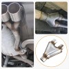 Exhaust Y Pipe 3" Inlet 2.25" Outlet Weld-on Dual Exhaust