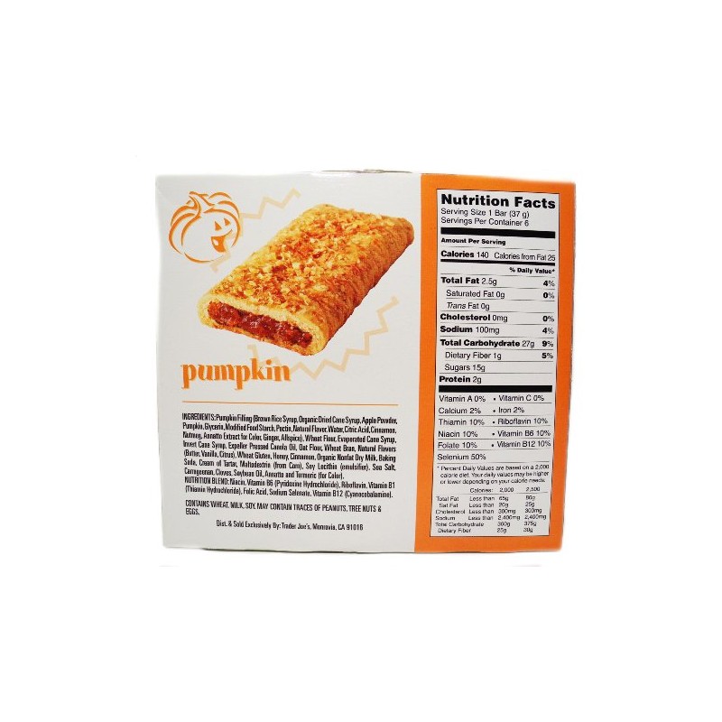 Trader Joes This Pumpkin Walks Into A Bar... Cereal Bars