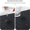 YIHOUSE Memory Foam Bath Mat Cobblestone Bathroom Rug Non Slip