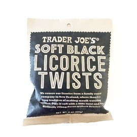 Trader Joe's Soft Licorice Twists 8oz (Black Licorice, 1 Pack)