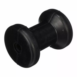 C.H. YATES RUBBER Seachoice 56180 Molded Spool Roller with Plastic Sleeve – Black Rubber – 5 In...