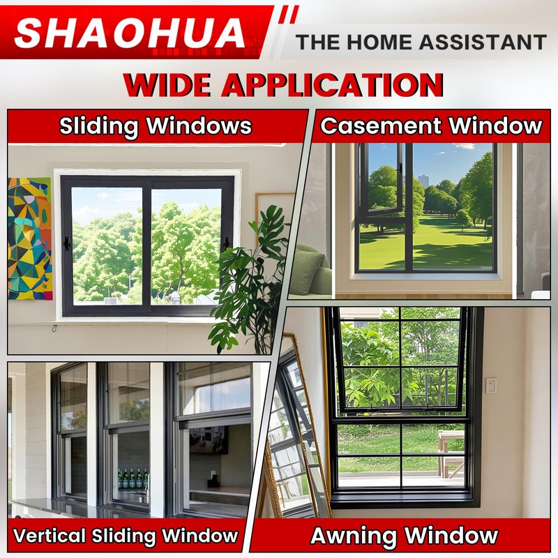 11pcs Window Sash Lock, Window Latch Replacement with Screw, Window