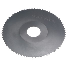 sourcing map Circular Saw Blade, 150mm (6") Dia 1mm Thick 72 Tooth, 6542 High Speed Steel (HSS) Nitriding Milling Cutter with 32mm Arbor for Metal Wood Cutting