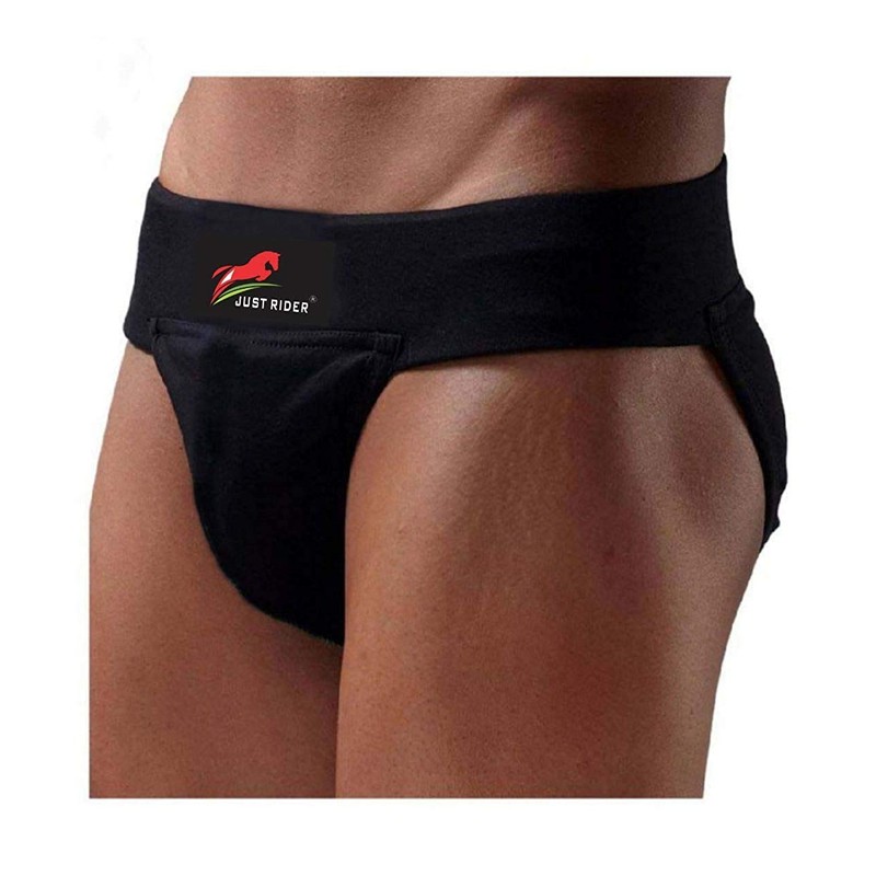 Just Rider Hernia supporter For Gym (Pack Of 2) (black,