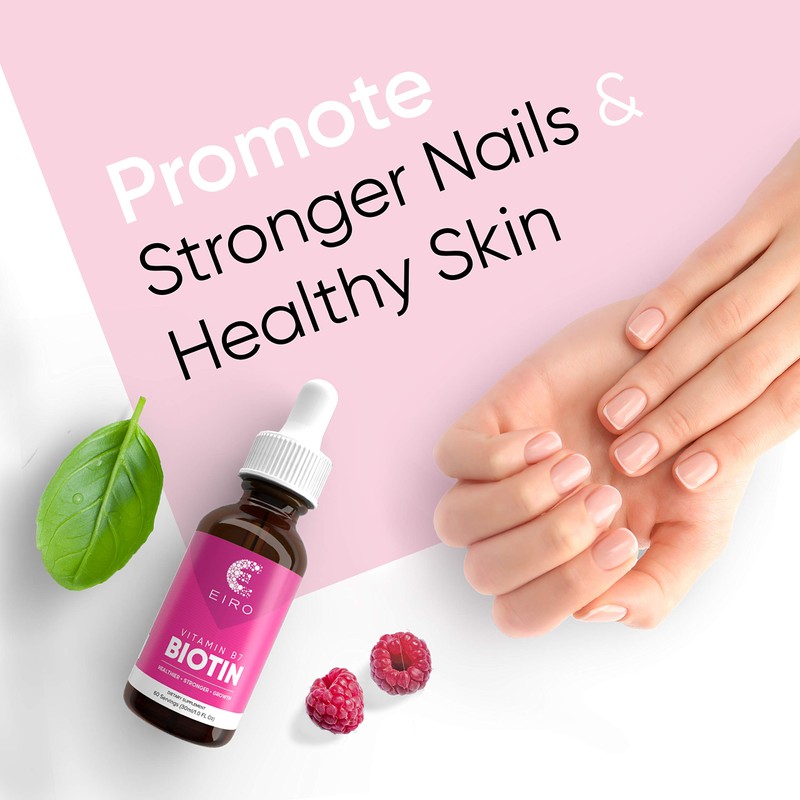 EIRO Biotin Liquid Drops | 6000mcg per serving | Healthier,