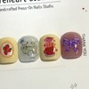 [Ar] Music Rabbit handmade nail tips drawing nail art specialist