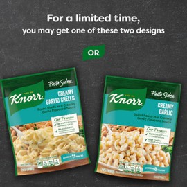Knorr Pasta Sides Creamy Garlic For Delicious Quick Pasta Side Dishes No Artificial Flavors, No Preservatives 4.4 oz