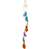 KYEYGWO Colourful Agate Discs Geode Wind Chime Sun Catcher Crystal