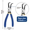 7 Inches Snap Ring Pliers, Internal Circlip Pliers with Bent