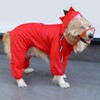 apott Dog Raincoat with Hood Funny Pet Poncho with Reflective