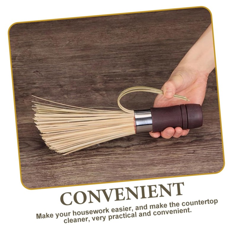 Ipetboom 2pcs Bamboo Kitchen Dish Cleaning Brush Multi Use Scrubbing