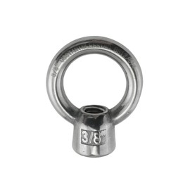 US STAINLESS Stainless Steel 316 Lifting Eye Nut 3/8" UNC Marine Grade Pitch of 16