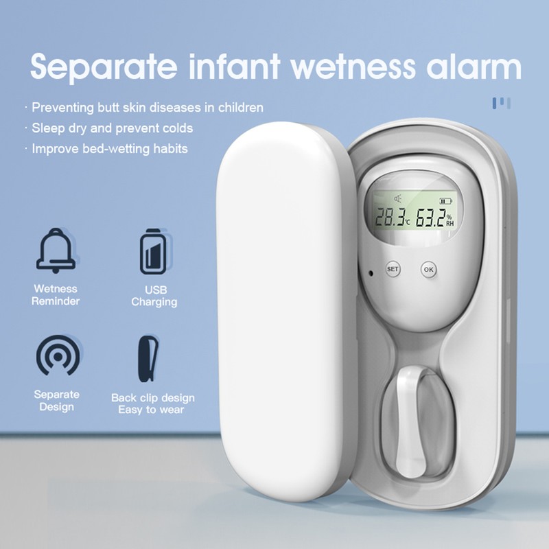Wireless Baby Bedwetting Alarm Pee Alarm with Separate Receiver &