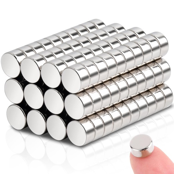 Pack of 120 Small Magnets Strong 6 x 3 mm