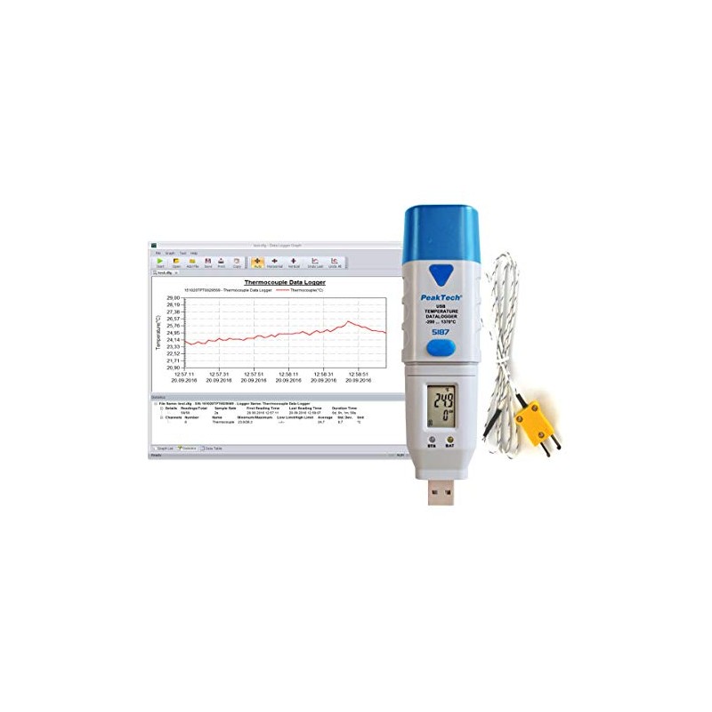 USB Data Logger ~ Type K Temperature ~ -200 ...