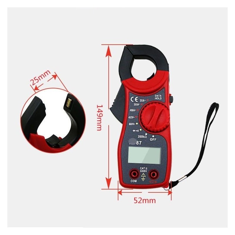 Aofan Digital Multimeter Current Clamp MT87 Portable AC/DC Voltage Tester